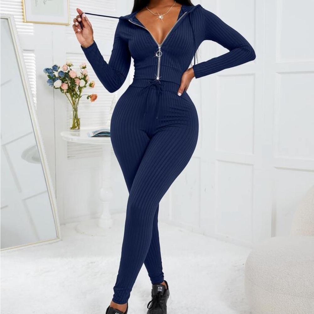 Navy Blue Women's Jumpsuit